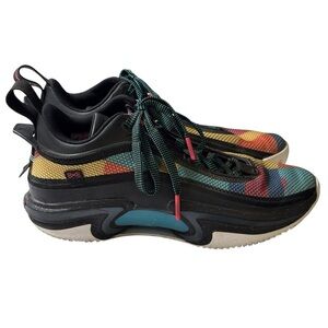 Nike Air Jordan 36 Low Black Multicolor Mens Sneakers Size 8.5 DH0833-063